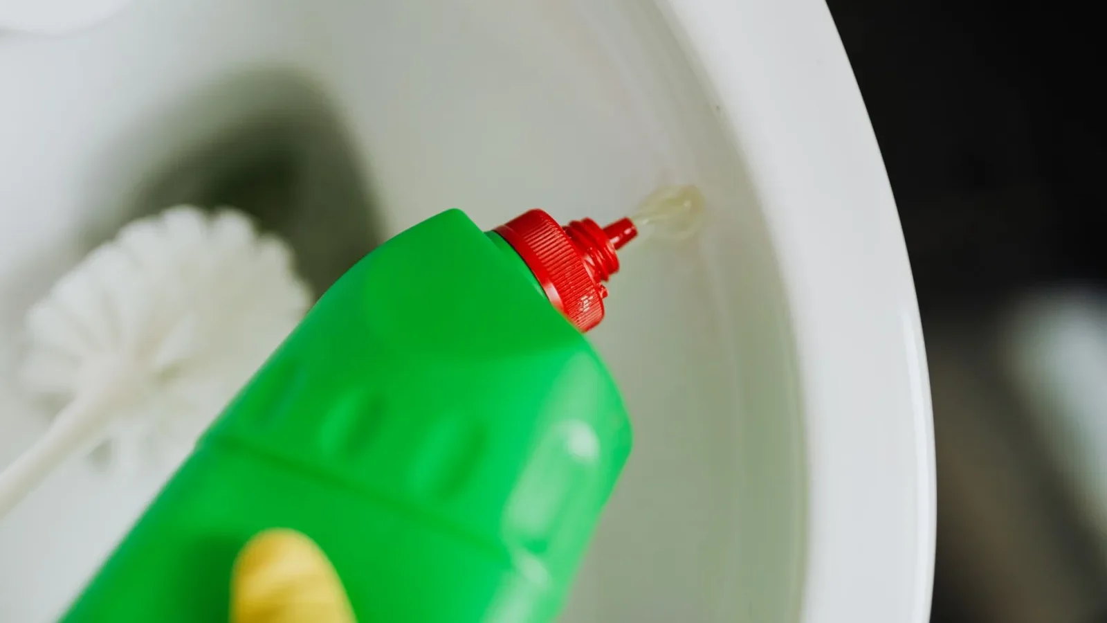 Chemical drain cleaner bottles that can harm a septic system
